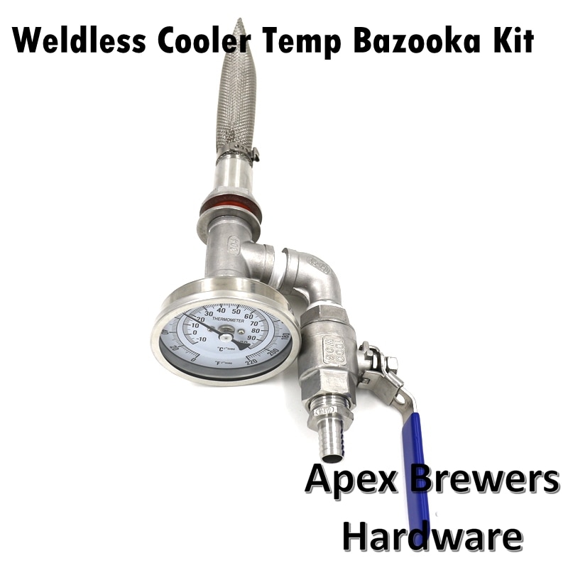 Weldless cooler µ bazooka ŰƮ, 6 bazooka ũ, 2 ǽ  , 6 bi-metal µ, 1/2 ȣ ٺ